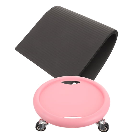 Slider Gym Equipment Fitness Rolling Disc for Belly Training Ab Wheel Roller Sports Knee Guards Pink Pp Metal