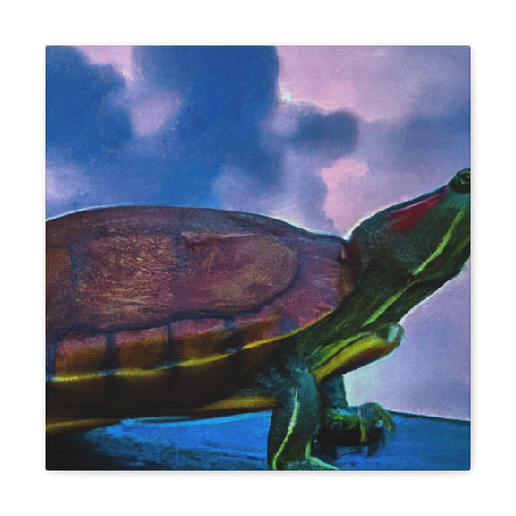 "Slider Turtle Paragon" - Canvas