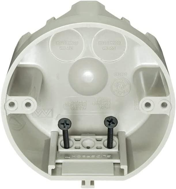 Beige Polycarbonate 4-Gang Round Ceiling Junction Box