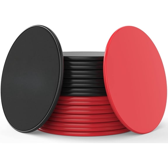 Sliders for Working Out 20 Disc (10 Set) Pack, Sided Exercise Gliding Discs for Use Surfaces, Trainer, for Group Classes, Gym & Workout