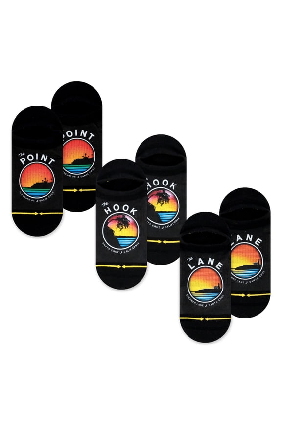 Slidertown No Show Sock 3-Pack