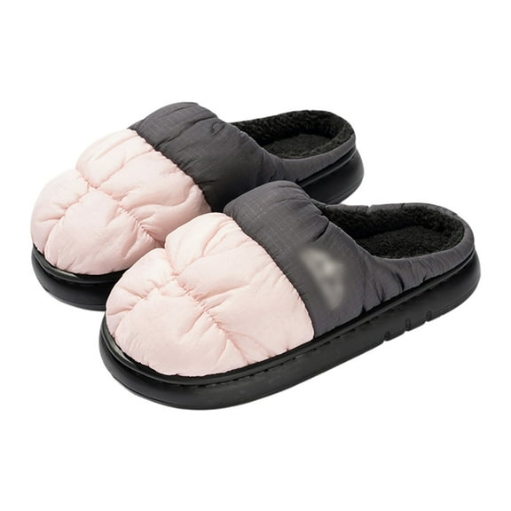 Slides for Women Fluffy Slippers Winter Indoor Outdoor Lined Slippers With Thick Sole For Warmth And Comfort