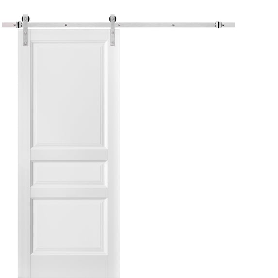 Sliding Barn Door 32 x 80 with Stainless Steel 6.6ft Hardware