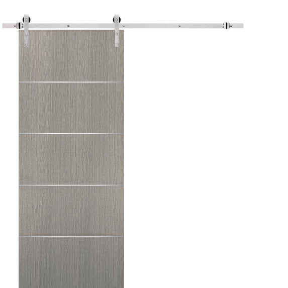 Sliding Barn Door 36 x 80 with Stainless Steel 6.6ft Hardware