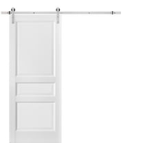 Sliding Barn Door 36 x 84 with Stainless Steel 6.6ft Hardware