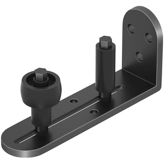 Sliding Barn Door Floor Guide, Adjustable Rollers Barn Door Hardware, Barn Door Rollers, Flush Flat Bottom Design, Rounded Edge Design
