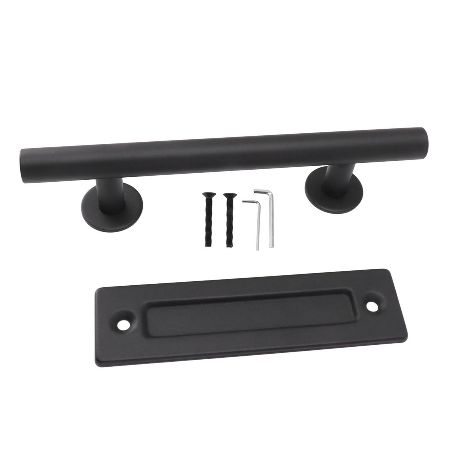 Sliding Barn Door Handle Black Carbon Steel Barn Door Handle for