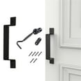 Sliding Barn Door Handle Pull And Flush Gate Hardware Kit Set Matte
