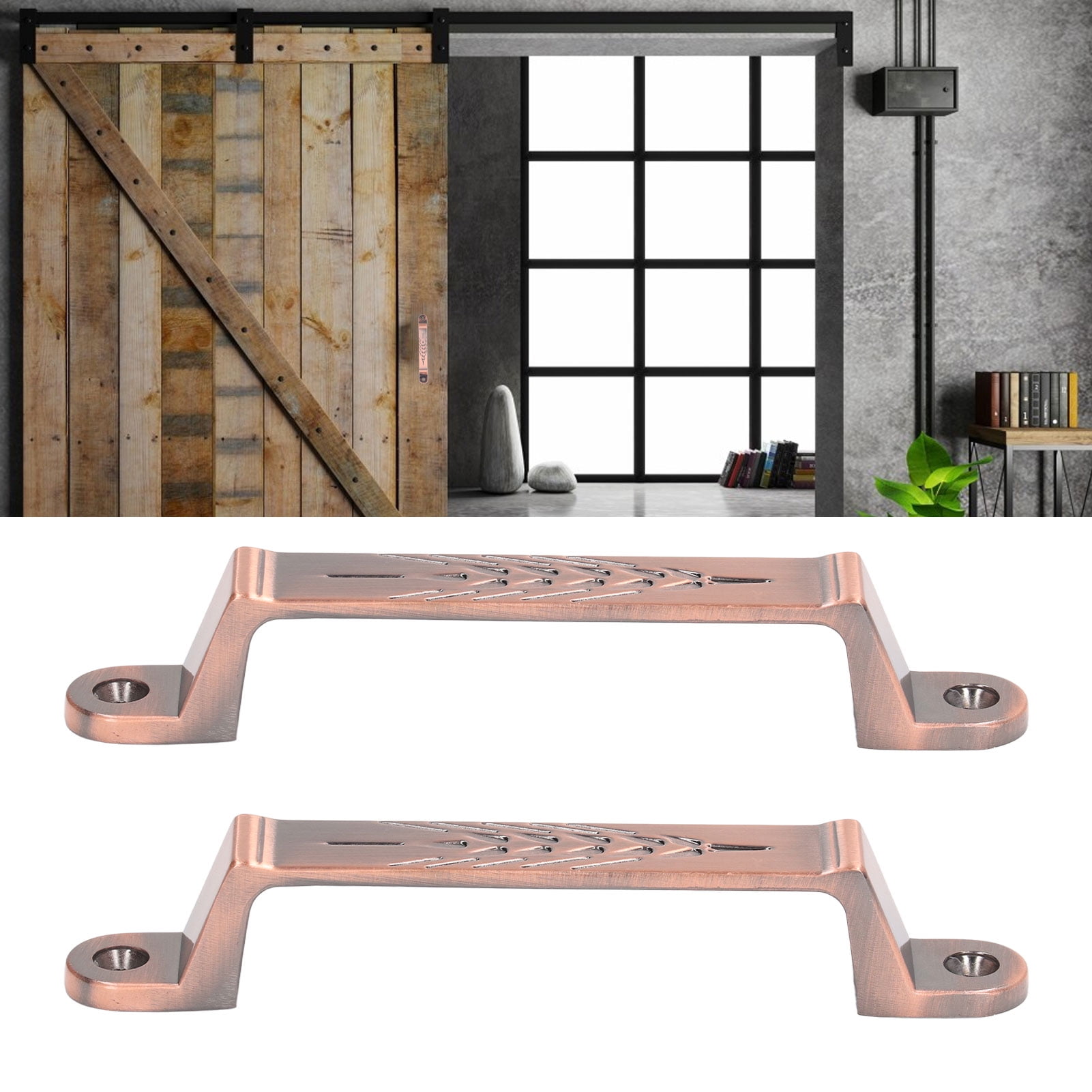 Sliding Barn Door Handles, Stylish Sturdy Flush Easy To Use Aluminum