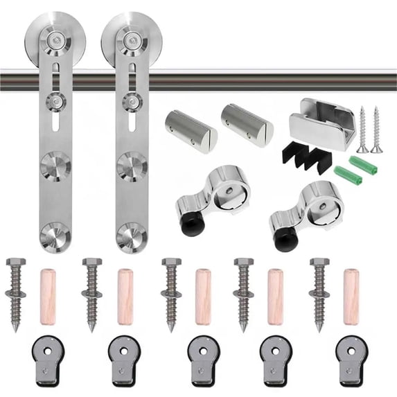 Sliding Rails Product Sliding Barn Door Hardware Clsoet For Single Door Track Kit Stainless ...