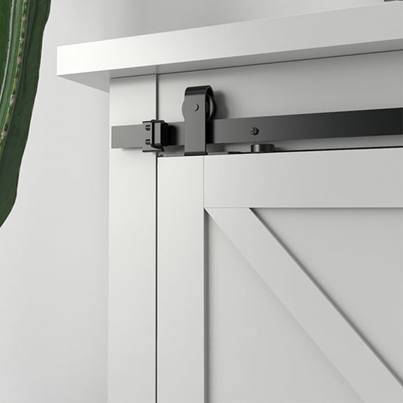 Sliding Barn Door Hardware Kit For Cabinet Doors Rail Set Smooth Silent