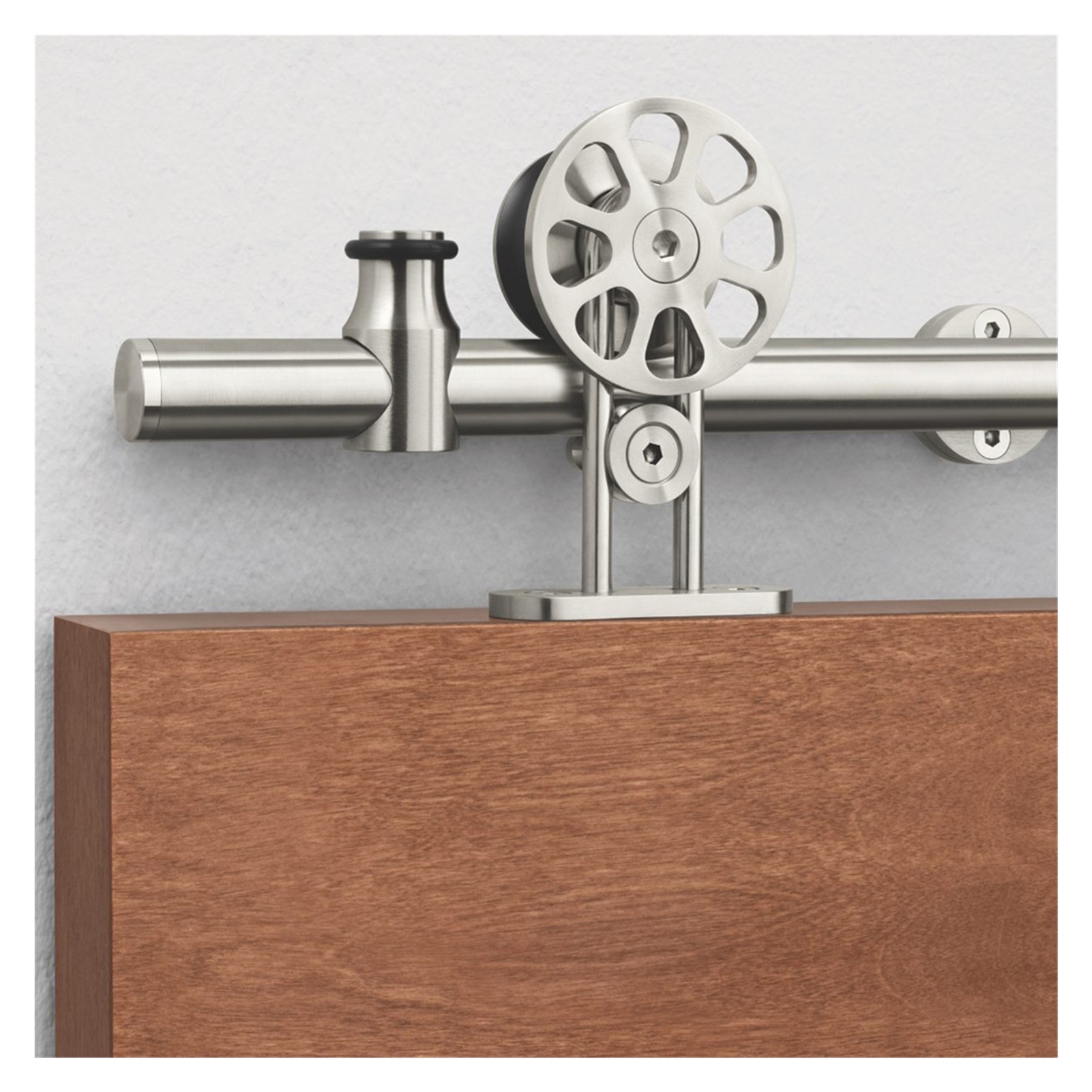 Sliding Barn Door Hardware Kit Stainless Steel Top Mount For Single