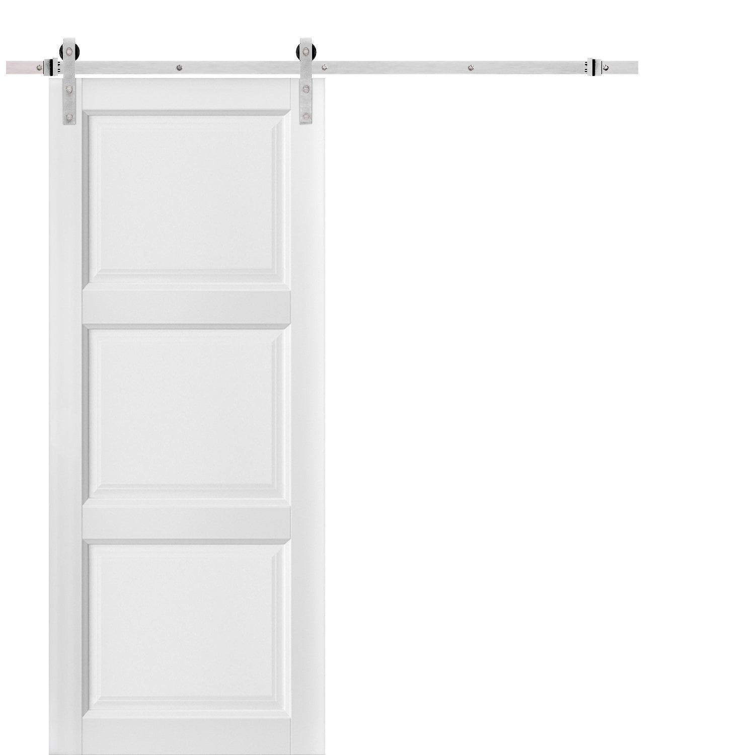 Sliding Barn Door with Hardware | Lucia 2661 | 6.6FT Rail Hangers
