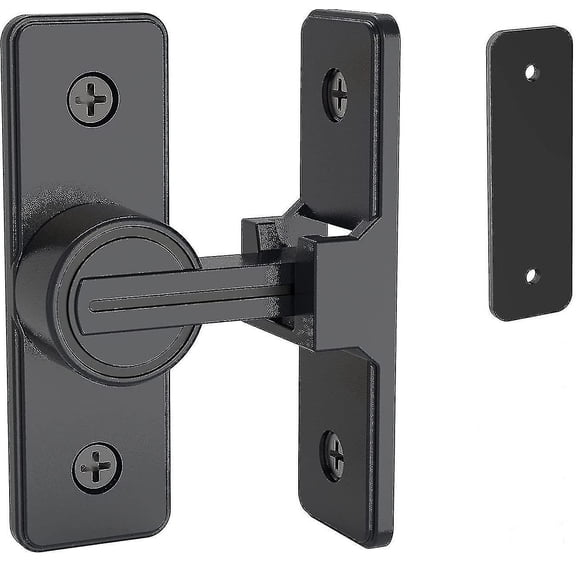 Sliding Barn Door Lock Hardware, 90 Degree Heavy Duty Door Latch Flip Latch Security Deadbolt Latch 1pc