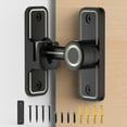 Sliding Barn Door Lock Hardware, 90 Degree Locks for Barn Doors, Flip