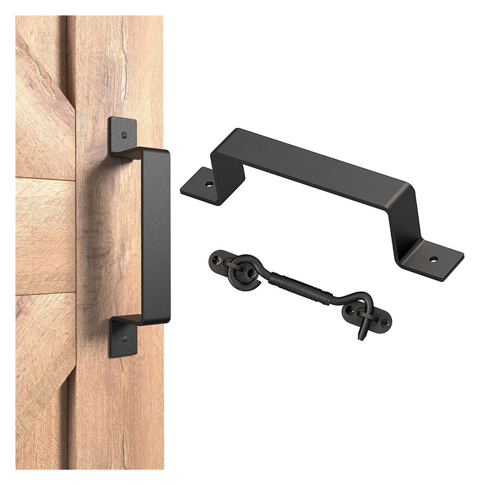 Sliding Barn Pull Door Handle Heavy Duty Garden Gate Garage With Latch