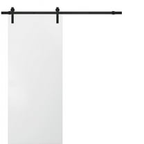 Sliding Barn White Door 36 x 84