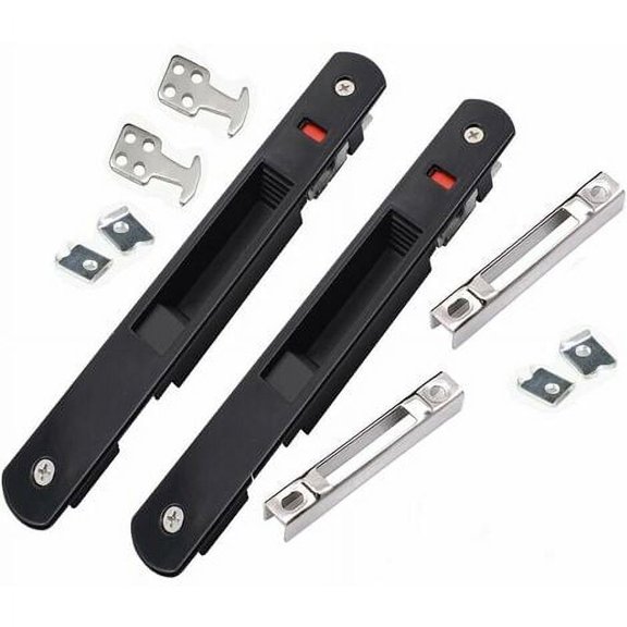 Sliding Bay Lock - Modern Mobile Door Window Hook Lock Single Sided Lock for Home Bay Window Sliding Door Lock,Starlight,2Pc