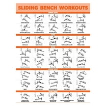 Sliding Bench Workout Poster A must-have poster for fitness enthusiasts, specially designed for gyms. Motivational poster