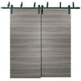 Sliding Closet Barn Bypass Doors Planum 0010 Ginger Ash Sturdy Top