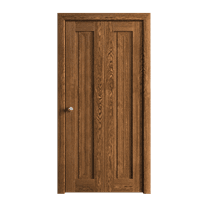 Sliding Closet Bi-fold Doors 36 x 80 inches | Ego 5006 Cognac Oak | Sturdy Tracks Moldings Trims Hardware Set | Wood Solid Bedroom Wardrobe Doors