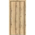 thumbnail image 1 of Sliding Closet Bi-fold Doors 36 x 80 inches | Planum 0010 Oak | Sturdy Tracks Moldings Trims Hardware Set | Wood Solid Bedroom Wardrobe Doors, 1 of 5