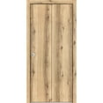 thumbnail image 1 of Sliding Closet Bi-fold Doors 36 x 84 inches | Planum 0010 Oak | Sturdy Tracks Moldings Trims Hardware Set | Wood Solid Bedroom Wardrobe Doors, 1 of 6