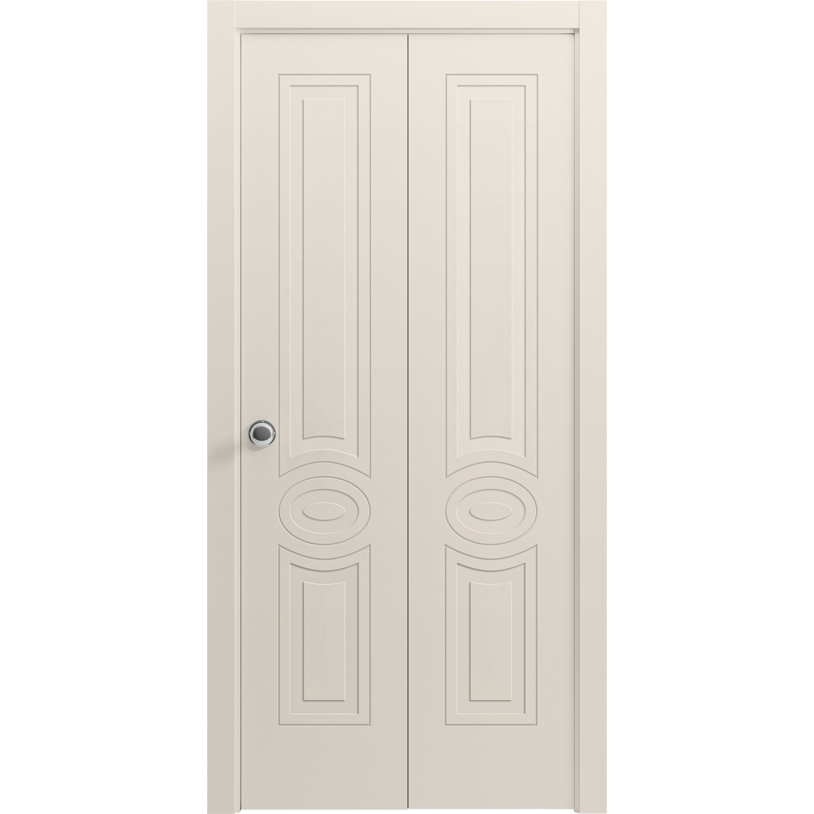 Sliding Closet Bi-fold Doors 36 x 96 inches | Mela 7001 Painted Creamy ...