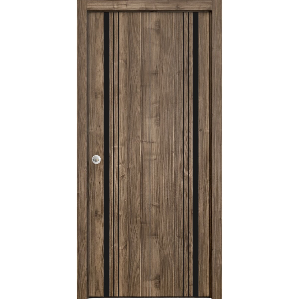 Sliding Closet Bi-fold Doors 36 x 96 inches | Planum 0011 Walnut with ...