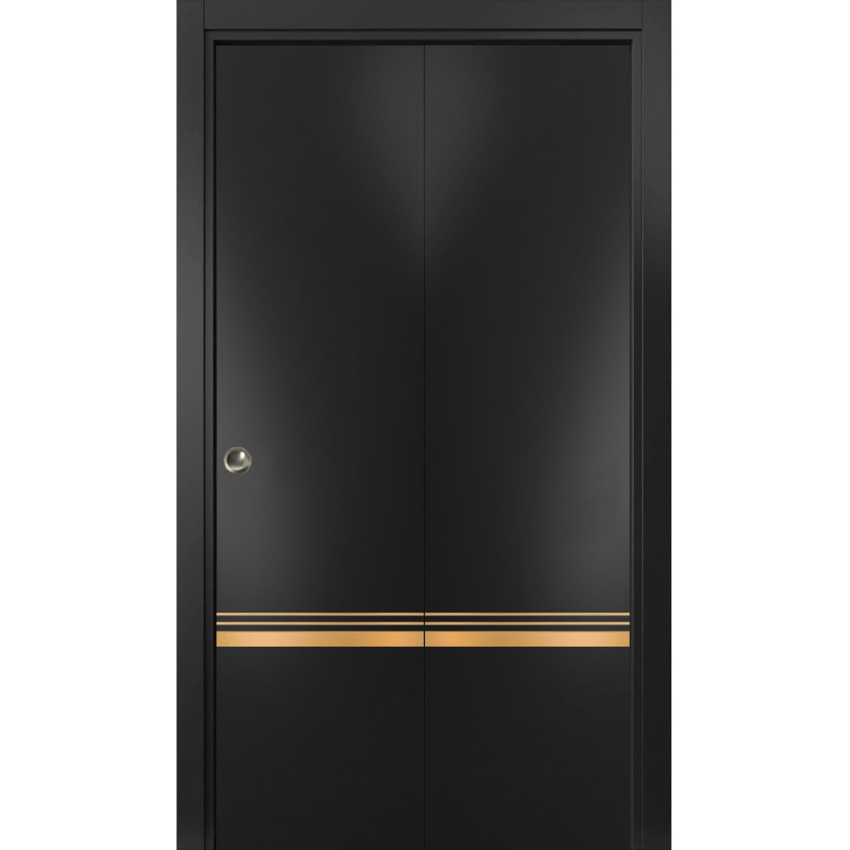 Sliding Closet Bifold Doors 36 x 96 inches Planum 2010 Matte Black