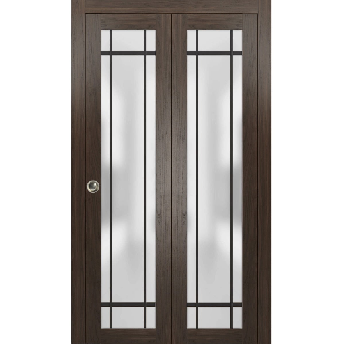 Sliding Closet Bi-fold Doors 36 x 96 inches | Planum 2112 Chocolate Ash ...