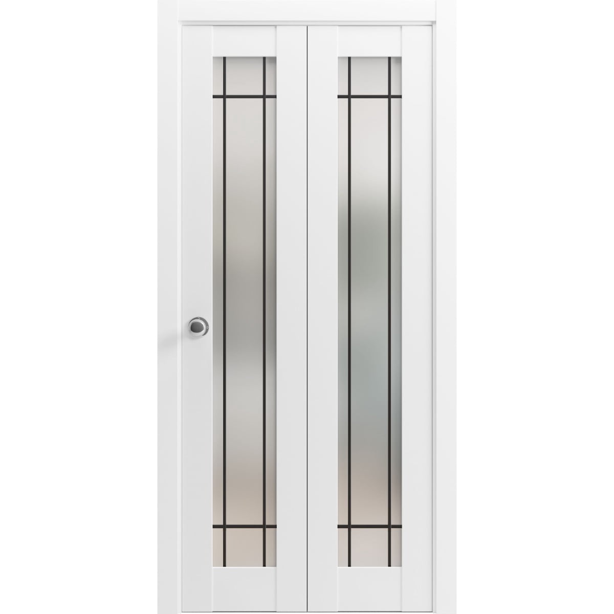 Sliding Closet Bi-fold Doors 36 x 96 inches | Planum 2112 White Silk ...
