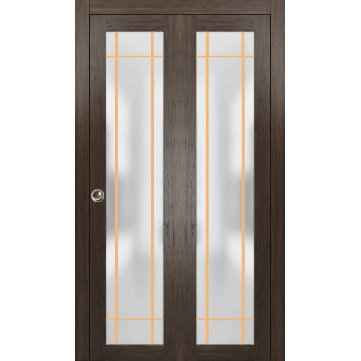 Sliding Closet Bi-fold Doors 36 x 96 inches | Planum 2113 Chocolate Ash ...