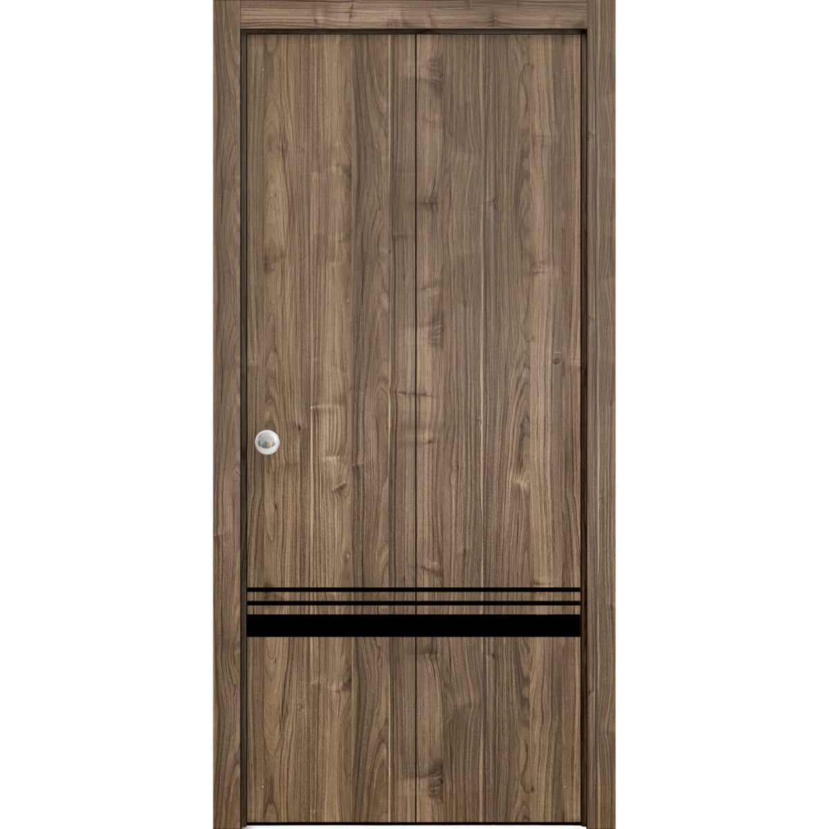Sliding Closet Bifold Doors 48 x 80 inches Planum 0012 Walnut with