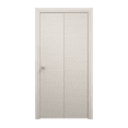 thumbnail image 1 of Sliding Closet Bi-fold Doors 56 x 80 inches | Ego 5000 Painted White Oak | Sturdy Tracks Moldings Trims Hardware Set | Wood Solid Bedroom Wardrobe Doors, 1 of 4