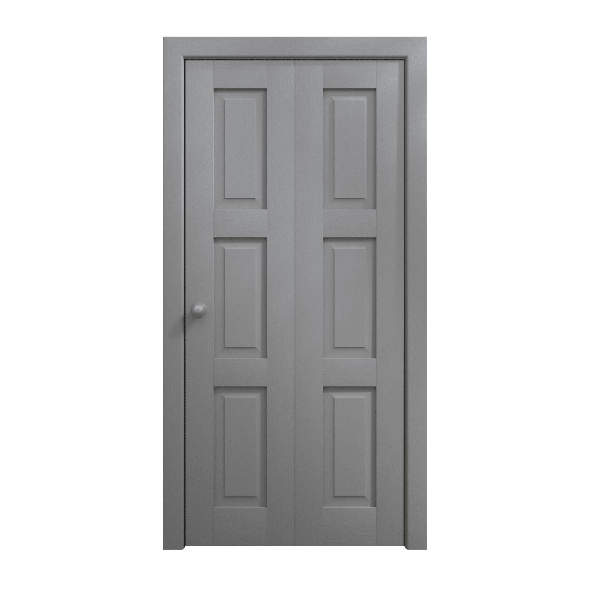 Sliding Closet Bifold Doors 56 x 80 inches Ego 5010 Painted Grey Oak