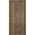 thumbnail image 1 of Sliding Closet Bi-fold Doors 64 x 84 inches | Planum 0010 Walnut | Sturdy Tracks Moldings Trims Hardware Set | Wood Solid Bedroom Wardrobe Doors, 1 of 5