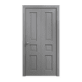 thumbnail image 1 of Sliding Closet Bi-fold Doors 64 x 96 inches | Ego 5012 Painted Grey Oak | Sturdy Tracks Moldings Trims Hardware Set | Wood Solid Bedroom Wardrobe Doors, 1 of 4
