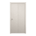thumbnail image 1 of Sliding Closet Bi-fold Doors 72 x 96 inches | Ego 5005 Painted White Oak | Sturdy Tracks Moldings Trims Hardware Set | Wood Solid Bedroom Wardrobe Doors, 1 of 4