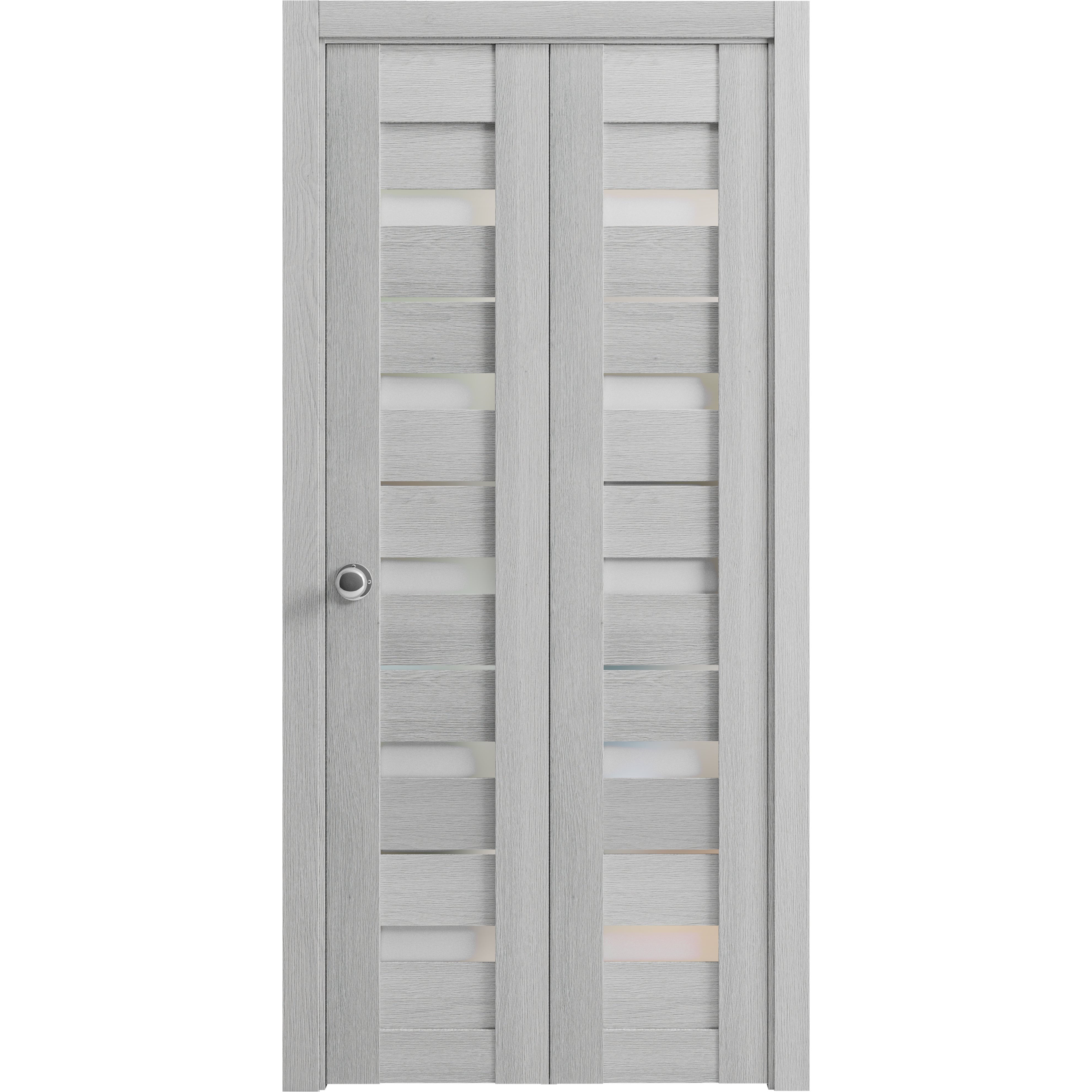 4445 Sliding Closet Bi-fold Doors 72 x 96 inches | Quadro 4445 Light Grey ...