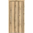 thumbnail image 1 of Sliding Closet Bi-fold Doors 84 x 84 inches | Planum 0017 Oak with Frosted Glass | Sturdy Tracks Moldings Trims Hardware Set | Wood Solid Bedroom Wardrobe Doors, 1 of 5