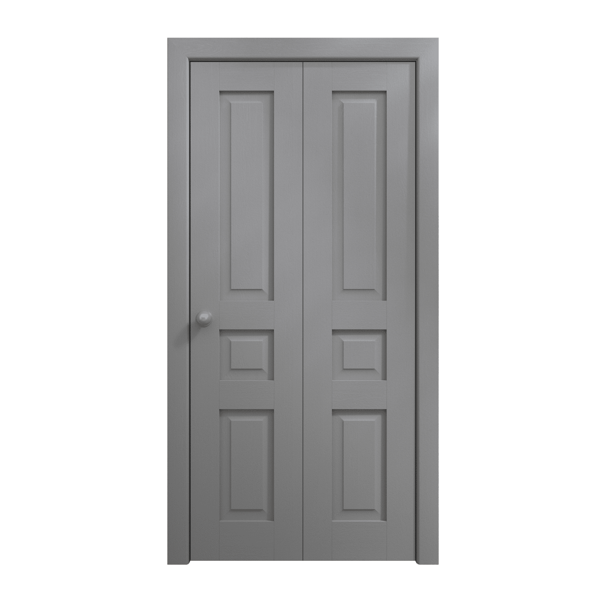 Sliding Closet Bifold Doors 84 x 96 inches Ego 5012 Painted Grey Oak