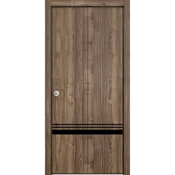 Sliding Closet Bi-fold Doors | Planum 0012 Walnut