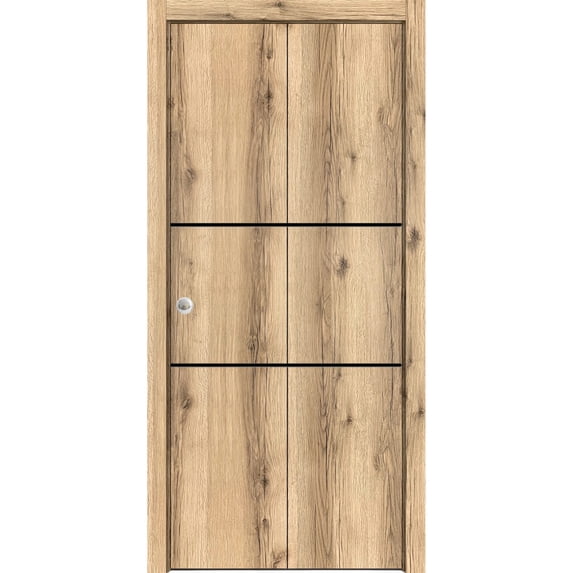 Sliding Closet Bi-fold Doors | Planum 0014 Oak