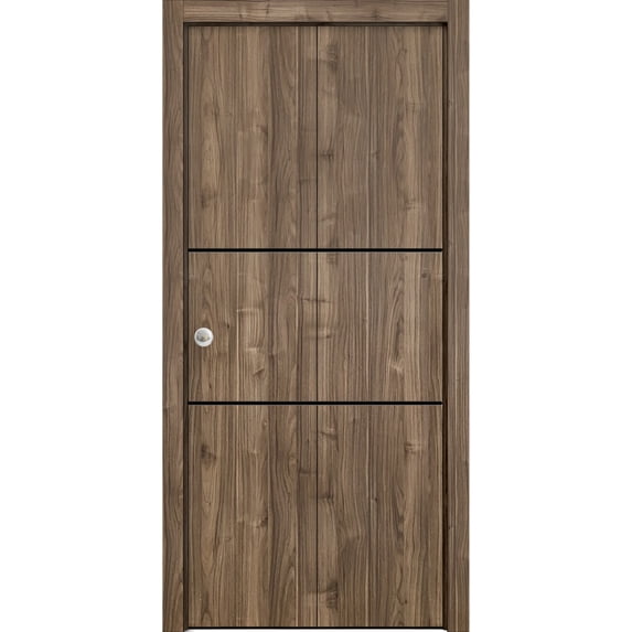Sliding Closet Bi-fold Doors | Planum 0014 Walnut