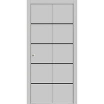 Sliding Closet Bi-fold Doors | Planum 0015 Matte Grey