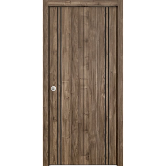 Sliding Closet Bi-fold Doors | Planum 0016 Walnut