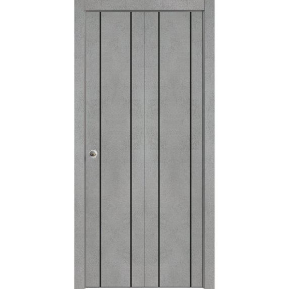Sliding Closet Bi-fold Doors | Planum 0017 Concrete