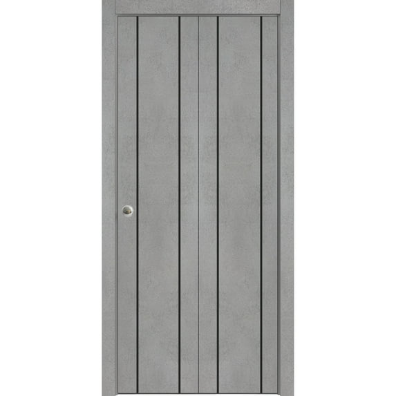 Sliding Closet Bi-fold Doors | Planum 0017 Concrete