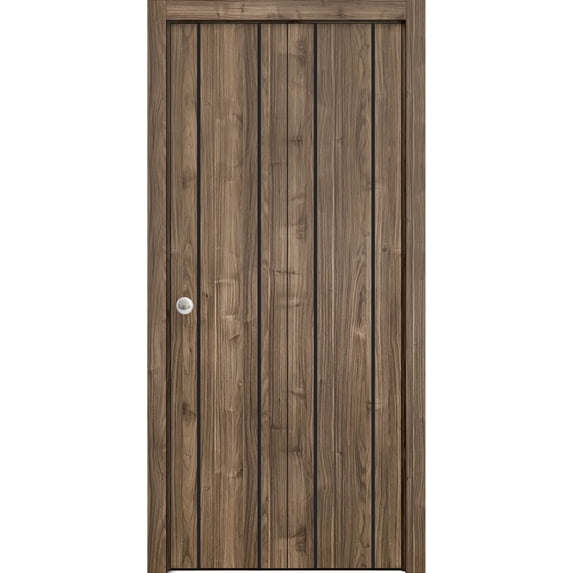 Sliding Closet Bi-fold Doors | Planum 0017 Walnut